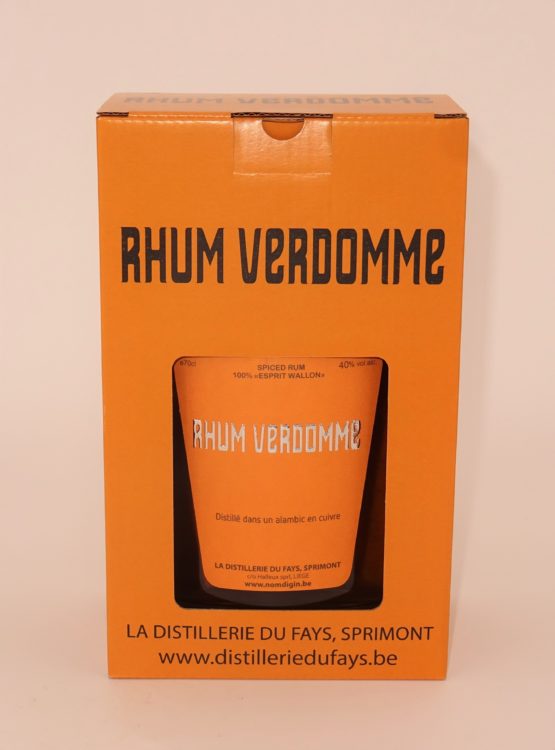 Rhum Verdomme 50 cl et son emballage